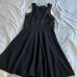 Charlotte Russe | Black Flowey Dress With Black Flowers